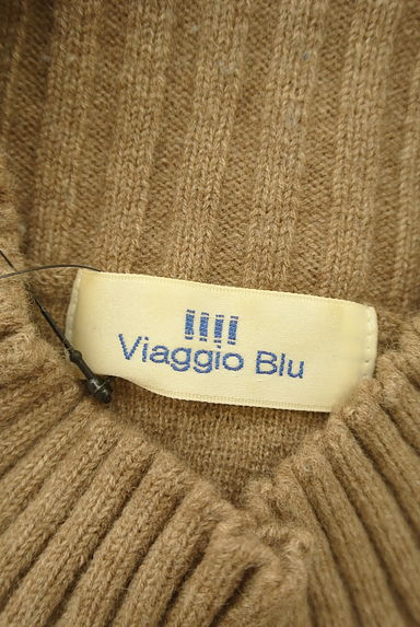 Viaggio Blu（ビアッジョブルー）の古着「編地切替ハイネックニット（ニット）」大画像６へ