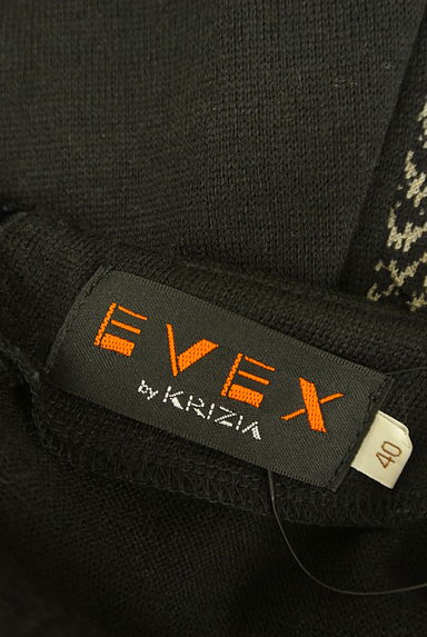 EVEX by KRIZIA（エヴェックス バイ クリツィア）の古着「フロントへリンボーン膝丈ワンピース（ワンピース・チュニック）」大画像６へ