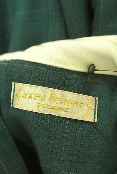 axes femme（アクシーズファム）の古着「レース襟膝上チェック柄ワンピース（ワンピース・チュニック）」大画像６へ
