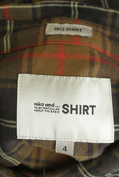 niko and...（ニコ アンド）の古着「チェック柄ロングシャツ（カジュアルシャツ）」大画像６へ