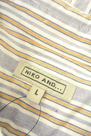 niko and...（ニコ アンド）の古着「ストライプコットンシャツ（カジュアルシャツ）」大画像６へ