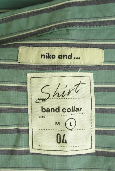 niko and...（ニコ アンド）の古着「オーバーサイズバンドカラーシャツ（カジュアルシャツ）」大画像６へ