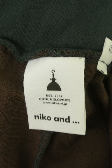 niko and...（ニコ アンド）の古着「凹凸チェック柄ニットパンツ（パンツ）」大画像６へ
