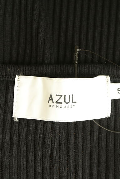AZUL by moussy（アズールバイマウジー）の古着「アシメオープンショルダーリブカットソー（カットソー・プルオーバー）」大画像６へ