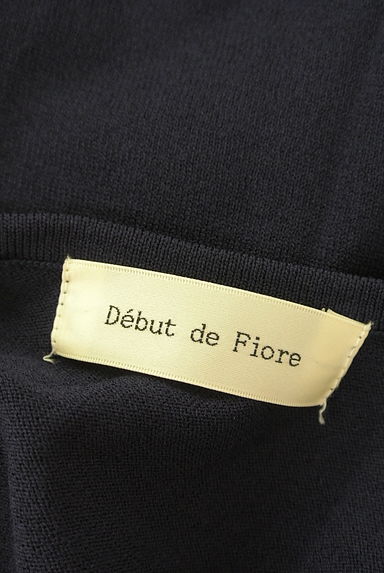 Debut de Fiore by LAISSE PASSE（デビュー・ド・フィオレ）の古着「パールネック半袖ニット＋カーディガン（アンサンブル）」大画像６へ