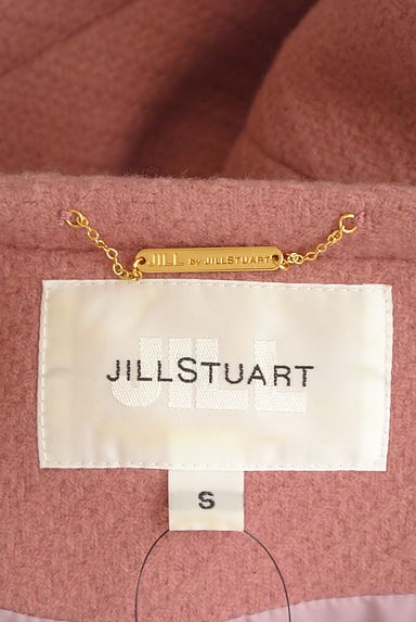 JILL by JILLSTUART（ジルバイジルスチュアート）の古着「ビジューブローチ付きノーカラーロングコート（コート）」大画像６へ