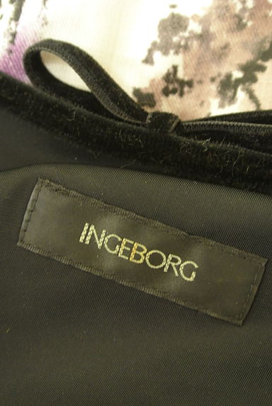 INGEBORG（インゲボルグ）の古着「レイヤード風膝丈柄ワンピース（ワンピース・チュニック）」大画像６へ