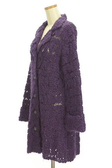 INGEBORG（インゲボルグ）の古着「花モチーフ透かし編みロングカーディガン（カーディガン・ボレロ）」大画像３へ