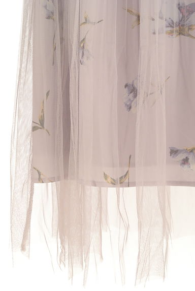 LAISSE PASSE（レッセパッセ）の古着「花柄チュールロングスカート（ロングスカート・マキシスカート）」大画像５へ