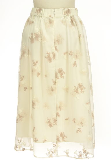 LAISSE PASSE（レッセパッセ）の古着「花刺繍ミモレシアースカート（ロングスカート・マキシスカート）」大画像２へ