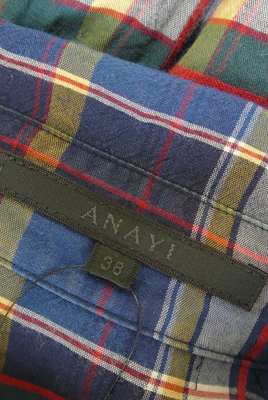 ANAYI（アナイ）の古着「接触冷感チェック柄シャツ（カジュアルシャツ）」大画像６へ