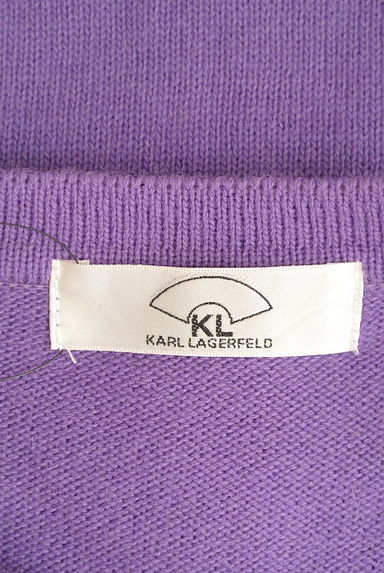 KARL LAGERFELD（カールラガーフェルド）の古着「ライン入りショートカーディガン（カーディガン・ボレロ）」大画像６へ