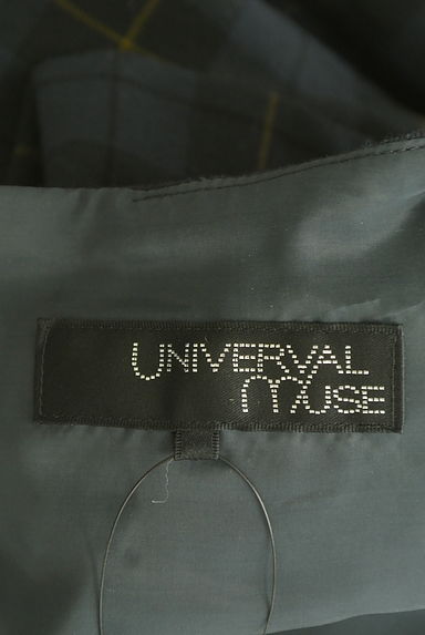 UNIVERVAL MUSE（ユニバーバルミューズ）の古着「チェック柄膝上フレアワンピース（ワンピース・チュニック）」大画像６へ