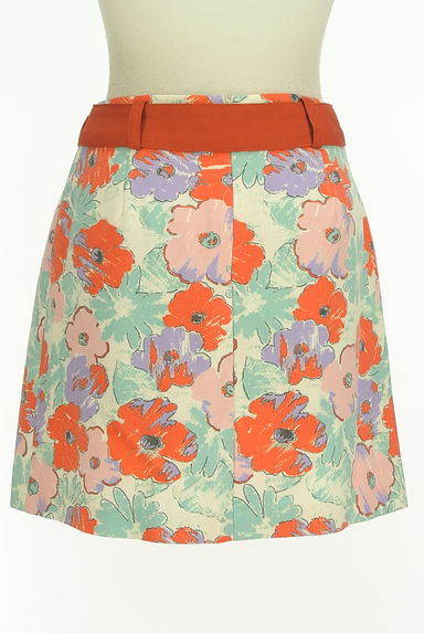 REDYAZEL（レディアゼル）の古着「ベルト付きラップ風花柄ミニスカート（ミニスカート）」大画像２へ