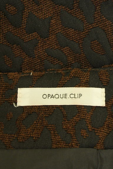 OPAQUE.CLIP（オペークドットクリップ）の古着「レオパード柄ジャガードミニスカート（スカート）」大画像６へ