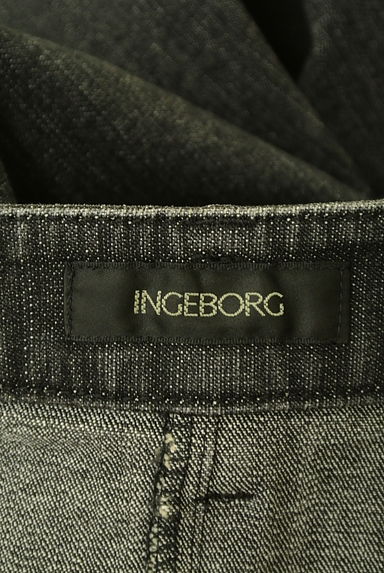 INGEBORG（インゲボルグ）の古着「リボン刺繍デニムロングスカート（ロングスカート・マキシスカート）」大画像６へ