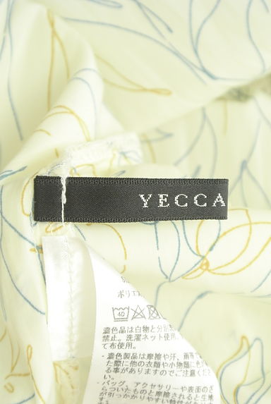 YECCA VECCA（イェッカヴェッカ）の古着「ノーカラーフラワーギャザーブラウス（ブラウス）」大画像６へ