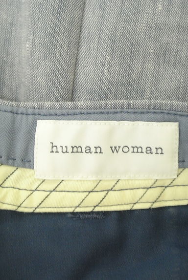 HUMAN WOMAN（ヒューマンウーマン）の古着「リネン混タックワイドパンツ（パンツ）」大画像６へ
