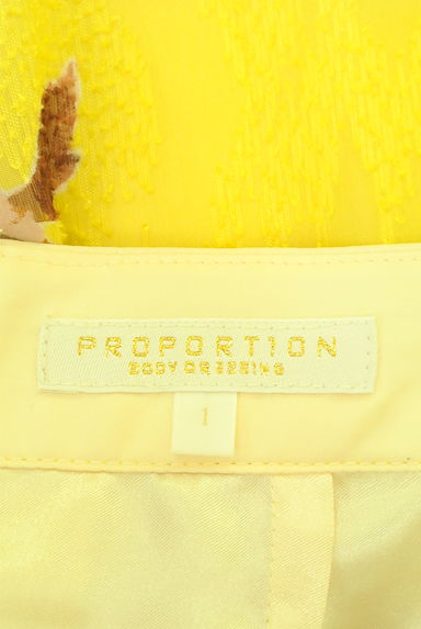 PROPORTION BODY DRESSING（プロポーションボディ ドレッシング）の古着「花柄シアー膝下丈フレアスカート（スカート）」大画像６へ