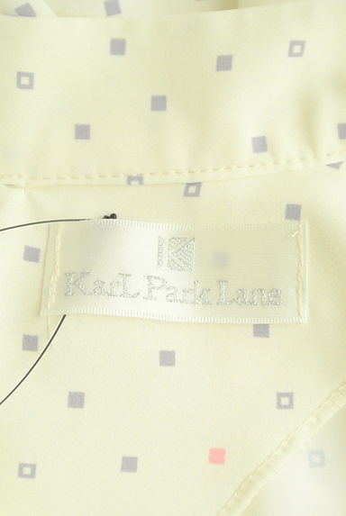 KarL Park Lane（カールパークレーン）の古着「スクエアドット柄リボンタイシフォンブラウス（カットソー・プルオーバー）」大画像６へ