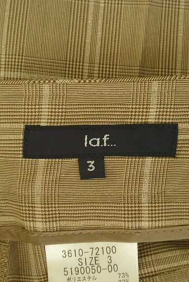 la.f...（ラエフ）の古着「ラメチェック柄ロールアップスラックスパンツ（パンツ）」大画像６へ