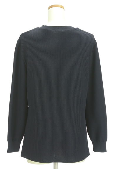 INDIVI（インディヴィ）の古着「リブ切替ドロップショルダーニット（ニット）」大画像２へ