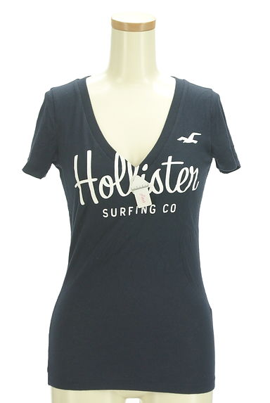 Hollister Co.（ホリスター）の古着「ロゴプリントVネックTシャツ（カットソー・プルオーバー）」大画像４へ