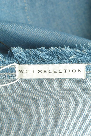 WILLSELECTION（ウィルセレクション）の古着「フリンジノーカラーデニムジャケット（ジャケット）」大画像６へ