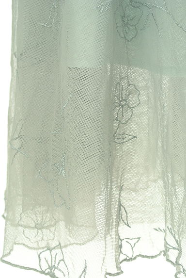 JILL by JILLSTUART（ジルバイジルスチュアート）の古着「花刺繍入り膝下丈チュールスカート（ロングスカート・マキシスカート）」大画像５へ