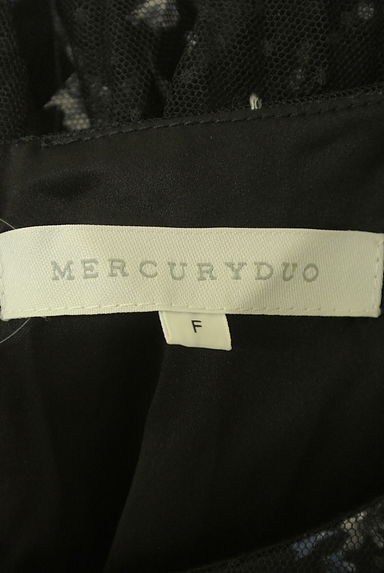MERCURYDUO（マーキュリーデュオ）の古着「花柄チュールプリーツノースリワンピース（ワンピース・チュニック）」大画像６へ