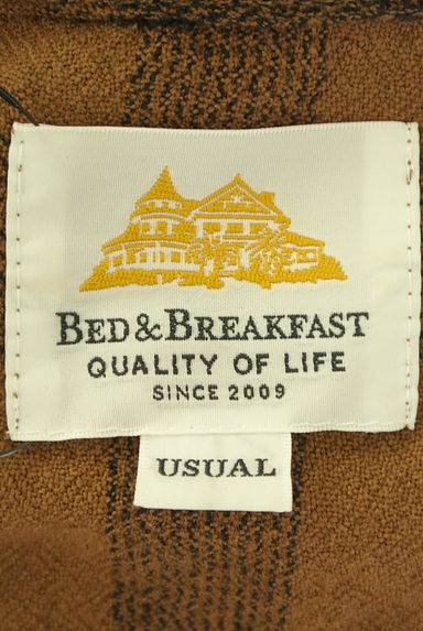 bed&breakfast（ベッドアンドブレックファスト）の古着「チェックラップロングワンピース（ワンピース・チュニック）」大画像６へ