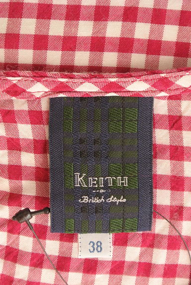 KEITH（キース）の古着「ギンガムチェック柄ペプラムカットソー（カットソー・プルオーバー）」大画像６へ