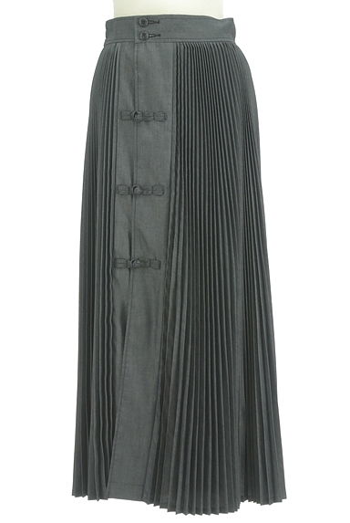 ZUCCa（ズッカ）の古着「チャイナボタンプリーツ巻きスカート（ロングスカート・マキシスカート）」大画像１へ