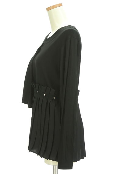 ZUCCa（ズッカ）の古着「プリーツドッキングアシメカットソー（カットソー・プルオーバー）」大画像３へ