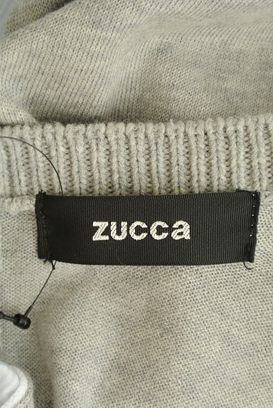 ZUCCa（ズッカ）の古着「ストライプシャツ切替アシメニット（ニット）」大画像６へ