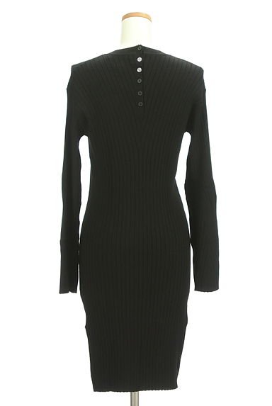 MOUSSY（マウジー）の古着「膝下丈タイトニットワンピース（ワンピース・チュニック）」大画像２へ