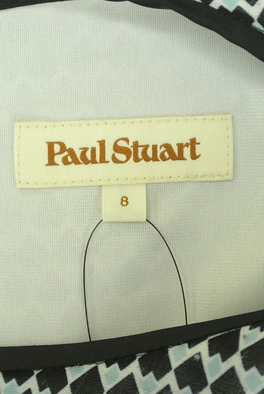Paul Stuart（ポールスチュアート）の古着「ベルト付き幾何学模様膝下シフォンワンピース（ワンピース・チュニック）」大画像６へ