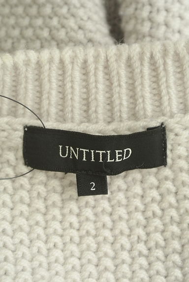 UNTITLED（アンタイトル）の古着「ドロップショルダーショート丈ニット（セーター）」大画像６へ