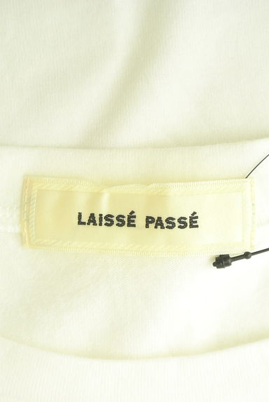LAISSE PASSE（レッセパッセ）の古着「パール付きロゴプリントTシャツ（Ｔシャツ）」大画像６へ