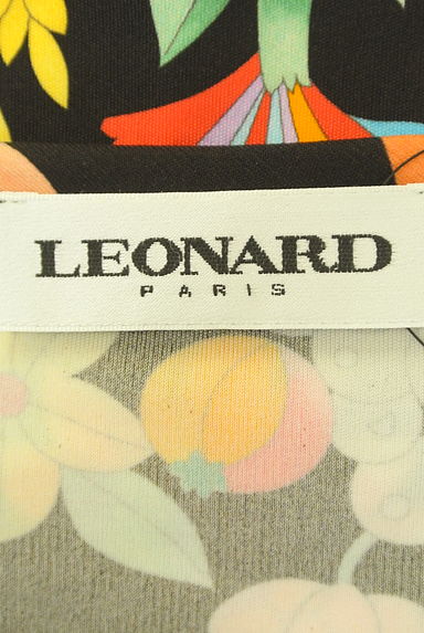 LEONARD（レオナール）の古着「花柄ストレッチ膝丈ワンピース（ワンピース・チュニック）」大画像６へ