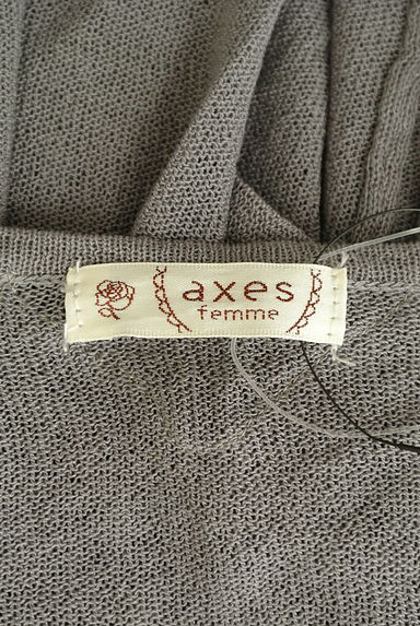 axes femme（アクシーズファム）の古着「６分袖シアーロングカーディガン（カーディガン・ボレロ）」大画像６へ