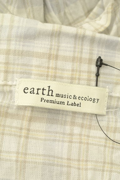 earth music&ecology（アースミュージック＆エコロジー）の古着「ショート丈チェック柄コットンブラウス（ブラウス）」大画像６へ