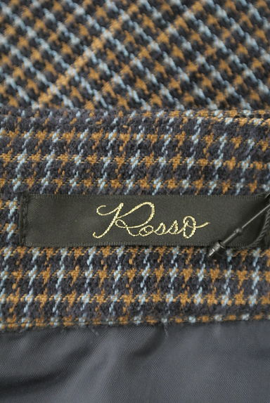 ROSSO（ロッソ）の古着「千鳥格子柄スリットミモレスカート（スカート）」大画像６へ