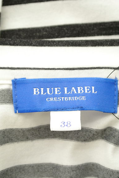 BLUE LABEL CRESTBRIDGE（ブルーレーベル・クレストブリッジ）の古着「ロゴ入りボーダーTシャツ（Ｔシャツ）」大画像６へ