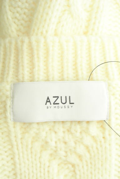 AZUL by moussy（アズールバイマウジー）の古着「ケーブル編みVネックニット（セーター）」大画像６へ