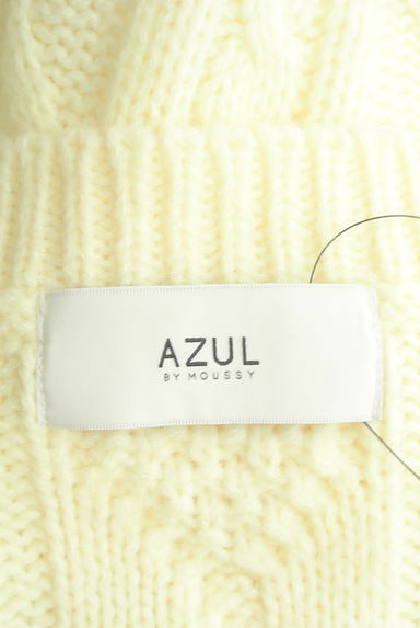 AZUL BY MOUSSY（アズールバイマウジー）の古着「ケーブル編みVネックニット（セーター）」大画像６へ