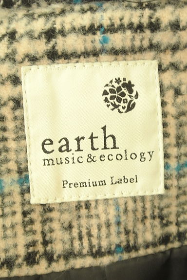 earth music&ecology（アースミュージック＆エコロジー）の古着「クラシカルチェックダブルボタンコート（コート）」大画像６へ