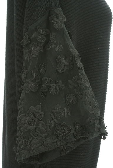 axes femme（アクシーズファム）の古着「立体花刺繍入りチュール８分袖ニット（ニット）」大画像５へ