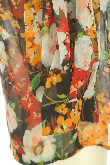 NARA CAMICIE（ナラカミーチェ）の古着「七分袖花柄シフォンカットソー（カットソー・プルオーバー）」大画像５へ