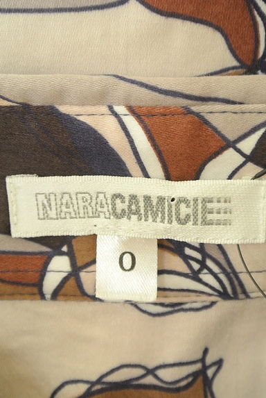 NARA CAMICIE（ナラカミーチェ）の古着「ラウンドヘム大花柄シャツ（ブラウス）」大画像６へ